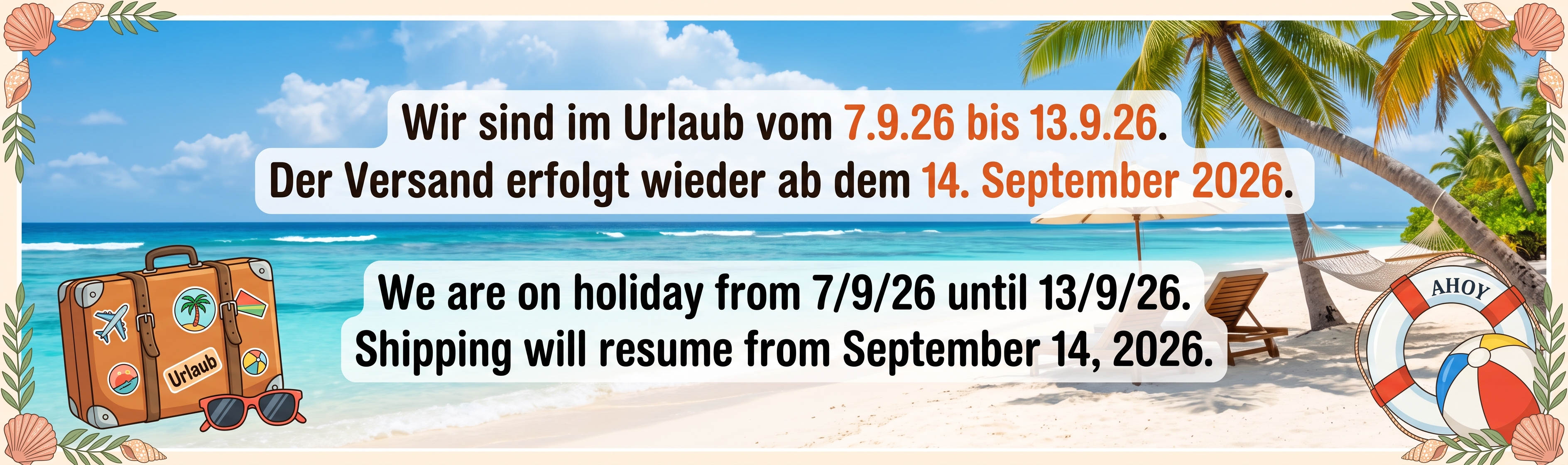 Urlaub September 2026