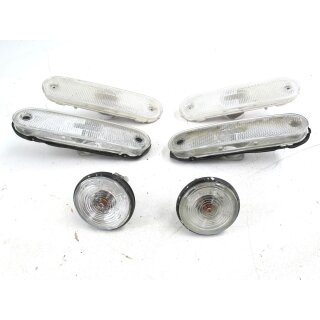 Mazda MX-5 NA NB Blinker Blende Reflektor Stoßstange Set weiß