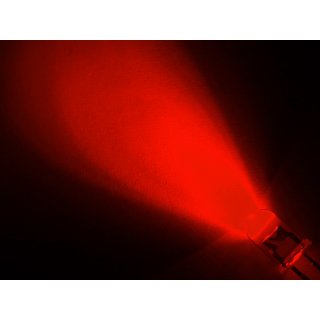 LED 3mm, rot 10000mcd + Widerstand für 12V